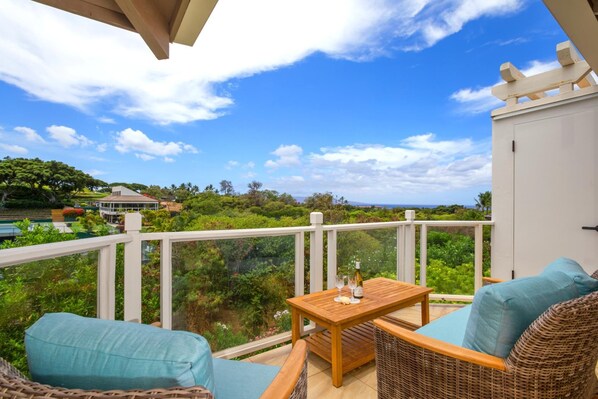 Condo (4 Bedrooms) | Terrace/patio - Grand Champions 3 Free Rental Cars KBM Resorts Extra Large Corner Suite 3 Units, 4 Bedrooms Ml-1496 (Kihei)
