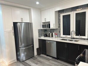 Microwave, oven, stovetop, dishwasher