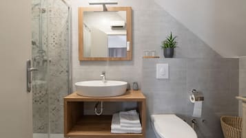 Een douche, een haardroger