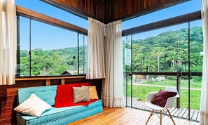 Basic Villa | Living area - 3BR Duplex w/ BBQ & Garage Near Beach Emb686 (Bombinhas)