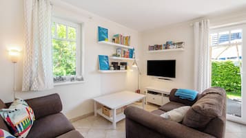 TV, DVD player, stereo