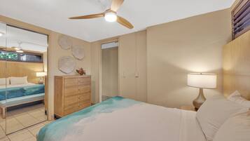 Classic Condo, 1 Bedroom, Lanai, Ocean View | Iron/ironing board, free WiFi, bed sheets