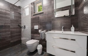 Shower, hair dryer