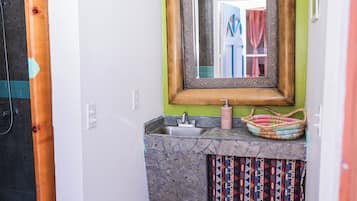 Towels, soap, toilet paper