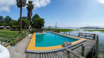 Indoor pool, seasonal outdoor pool