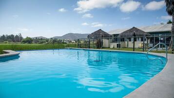 Indoor pool, seasonal outdoor pool