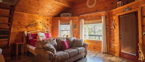 Televisión y chimenea