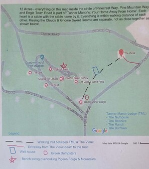 Property map - Lookout Point - Firepit, Pickle Ball, Balcony, Pet (Sevierville)