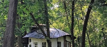 Irving's Gnome Dome Mushroom Sculpture Tiny House