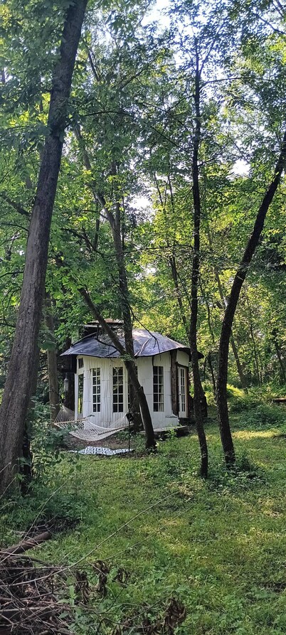 Irving's Gnome Dome Mushroom Sculpture Tiny House
