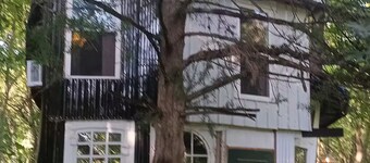 Irving's Gnome Dome Mushroom Sculpture Tiny House