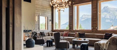 Télévision, cheminée, chaßne hi-fi