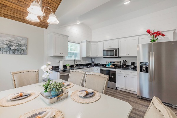 Microwave, oven, stovetop, dishwasher