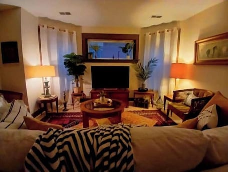 Living area. The Moroccan Hideaway