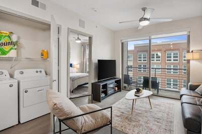 Chill & Tone 1-BR Haven w/King Bed, Sofa Bed, Pool & Gym