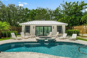 A heated pool
