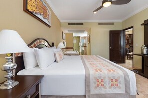 Deluxe Suite, 2 Bedrooms, Kitchen, Partial Ocean View | In-room safe, blackout drapes, iron/ironing board, WiFi