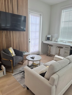 TV connectée, cheminée