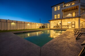 A heated pool