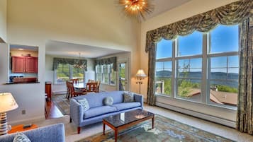 Smart TV, fireplace, video games, foosball