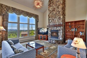 Smart TV, fireplace, video games, table football