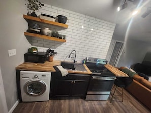 Microwave, oven, stovetop