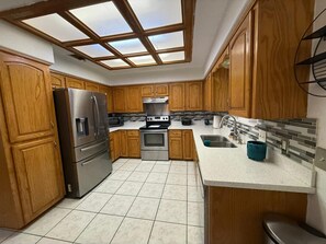 Microwave, oven, stovetop, dishwasher
