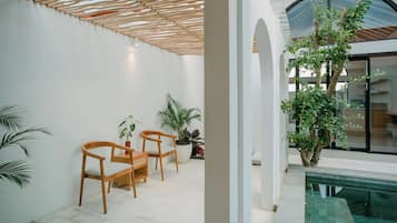Villa Confort, 2 habitaciones, alberca privada | Terraza o patio
