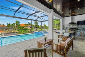A heated pool