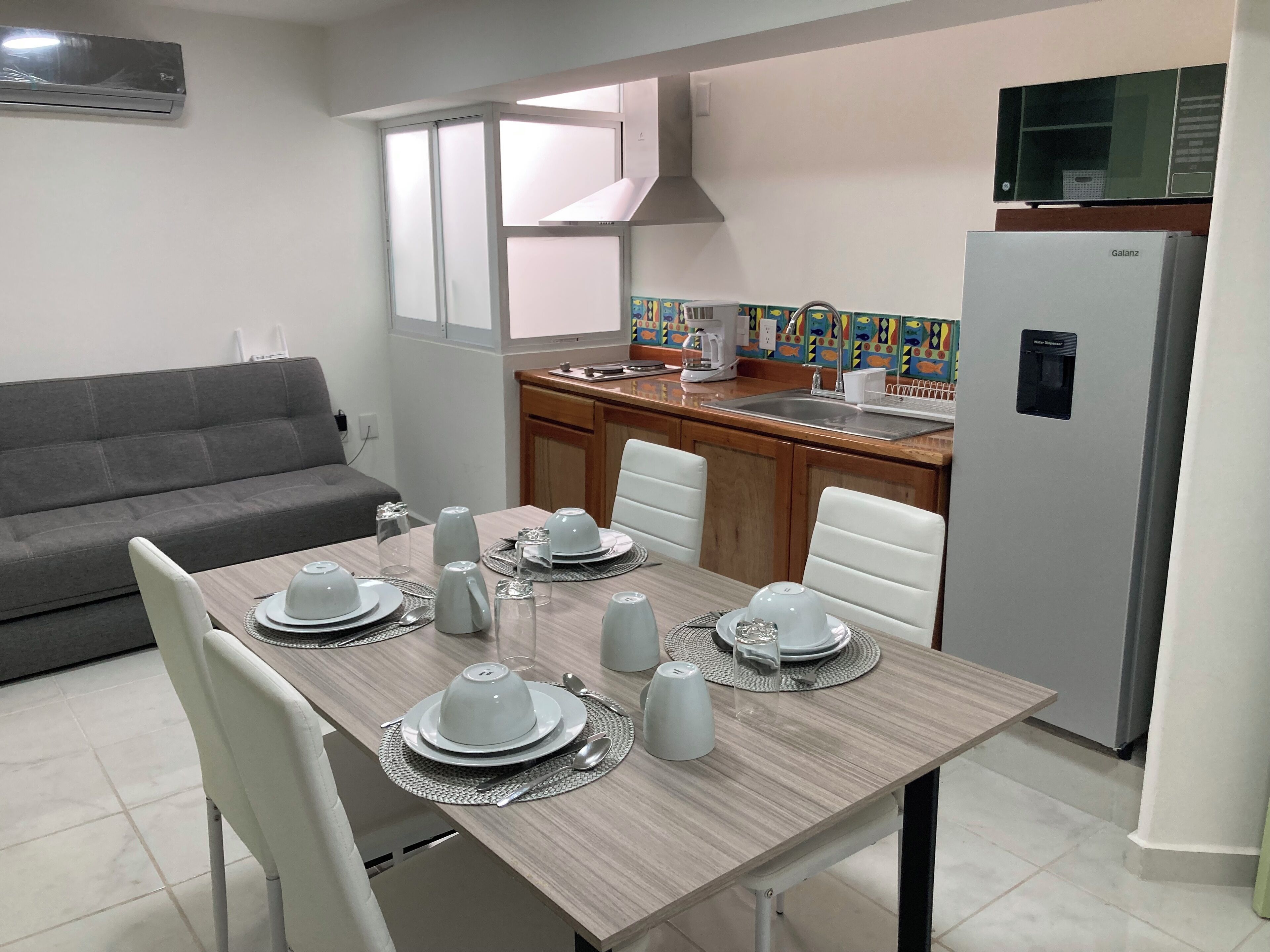 Apartment, 1 Schlafzimmer, barrierefrei, Terrasse | Esszimmer