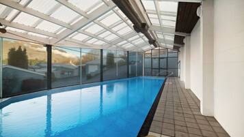 Indoor pool, a heated pool