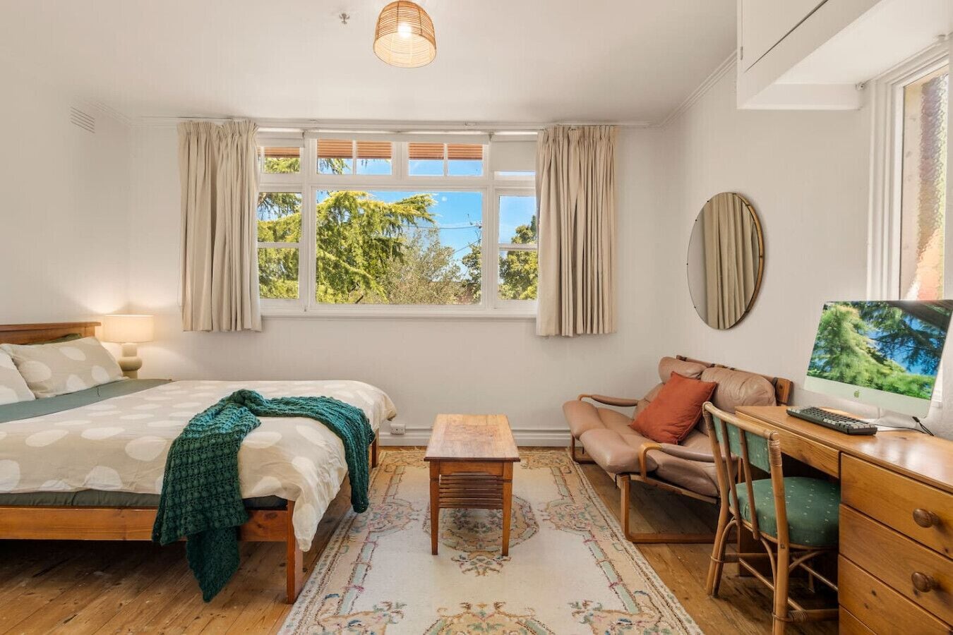 1 bedroom, desk, iron/ironing board, WiFi