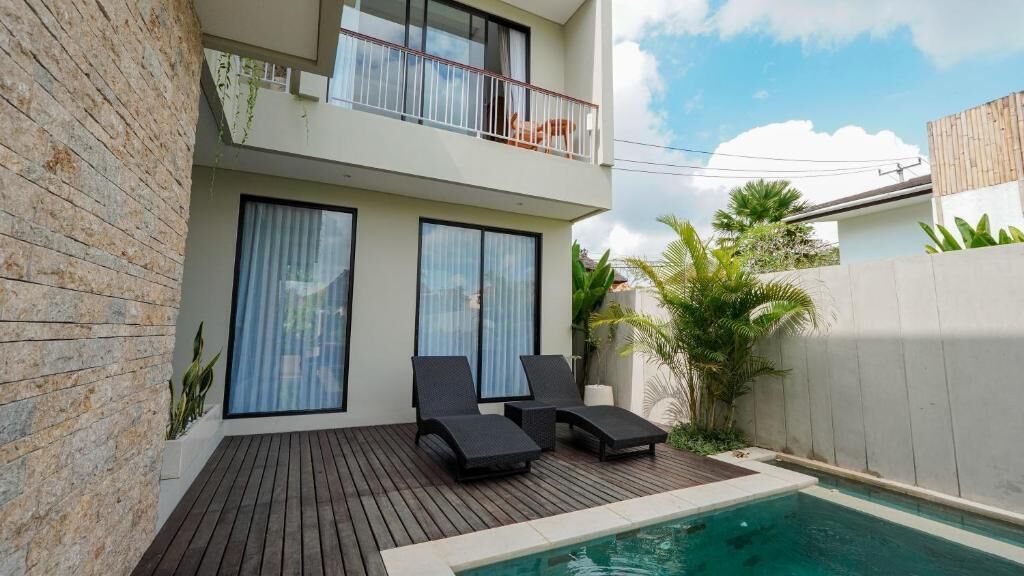 Deluxe-Villa, 3 Schlafzimmer, Poolblick | Terrasse/Patio