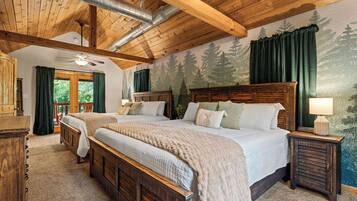 4 habitaciones, cuna de viaje, wifi gratis y ropa de cama