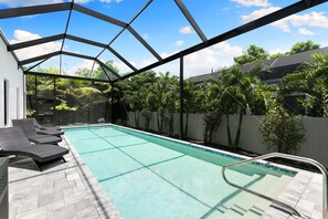 A heated pool