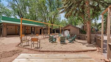 Outdoor wedding area