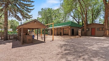Outdoor banquet area