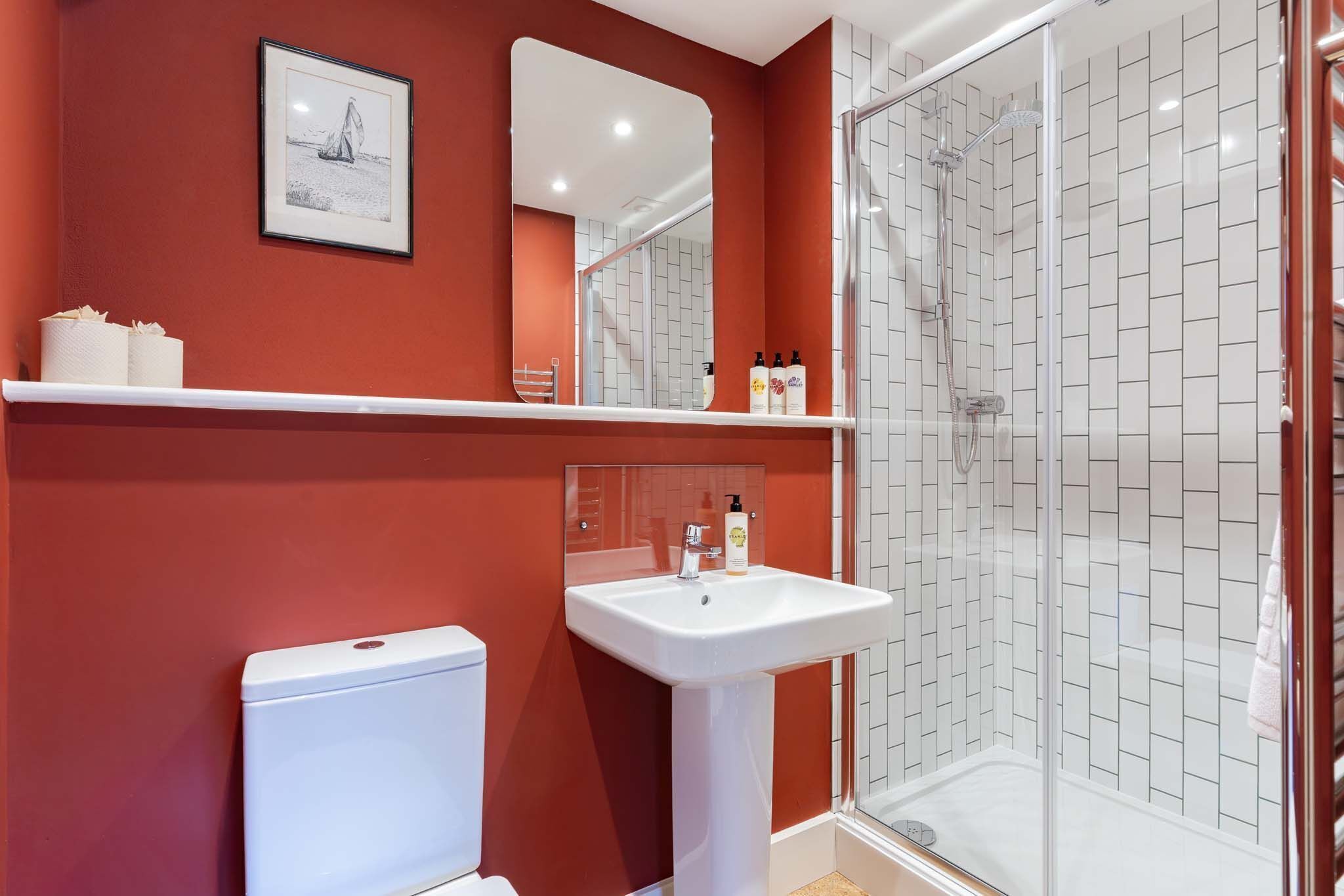Shower, hair dryer