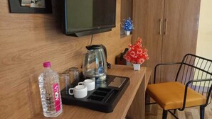 Dobbeltrom – deluxe, terrasse, hageutsikt