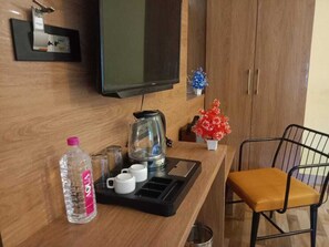 Deluxe Double Room, Patio, Garden View | Desk, laptop workspace, free WiFi