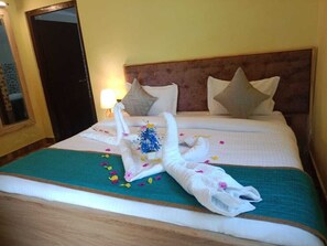 Deluxe Double Room, Patio, Garden View | Desk, laptop workspace, free WiFi