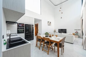 Villa, Balcony | Private kitchen
