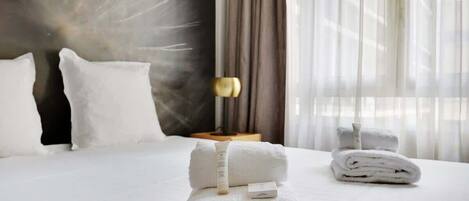 1 soverom, strykejern/-brett, wi-fi og sengetøy