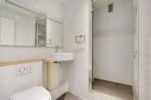 Shower, hair dryer