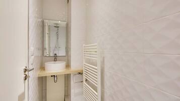 Shower, hair dryer