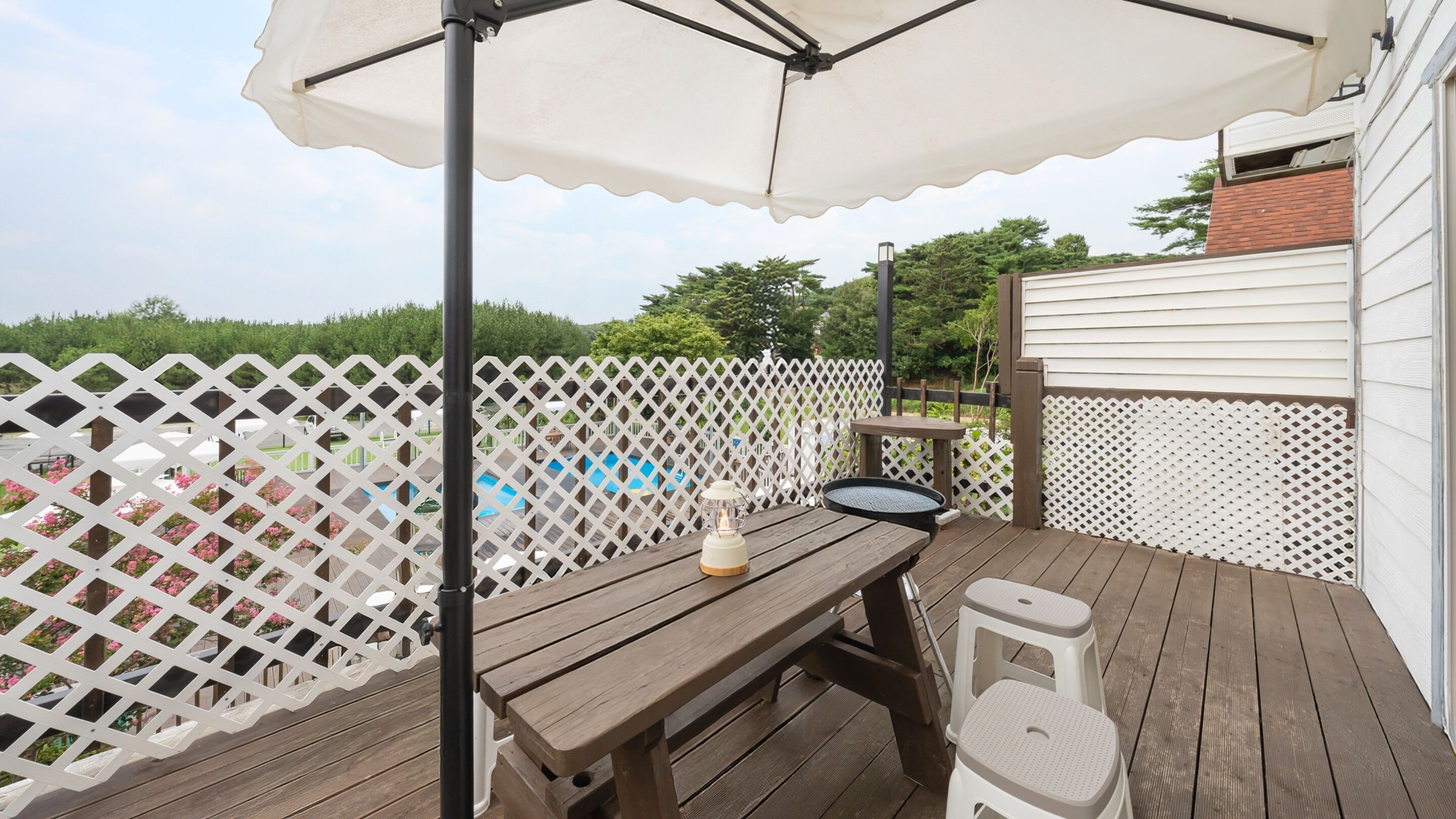 Chambre, 2 chambres (D-3 (2F / Duplex / BBQ)) | 1 chambre, Wi-Fi gratuit