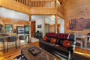 TV, fireplace, video games, offices