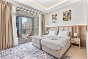 2 bedrooms, in-room safe, iron/ironing board, WiFi