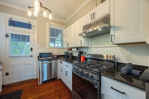 Microwave, oven, stovetop, dishwasher