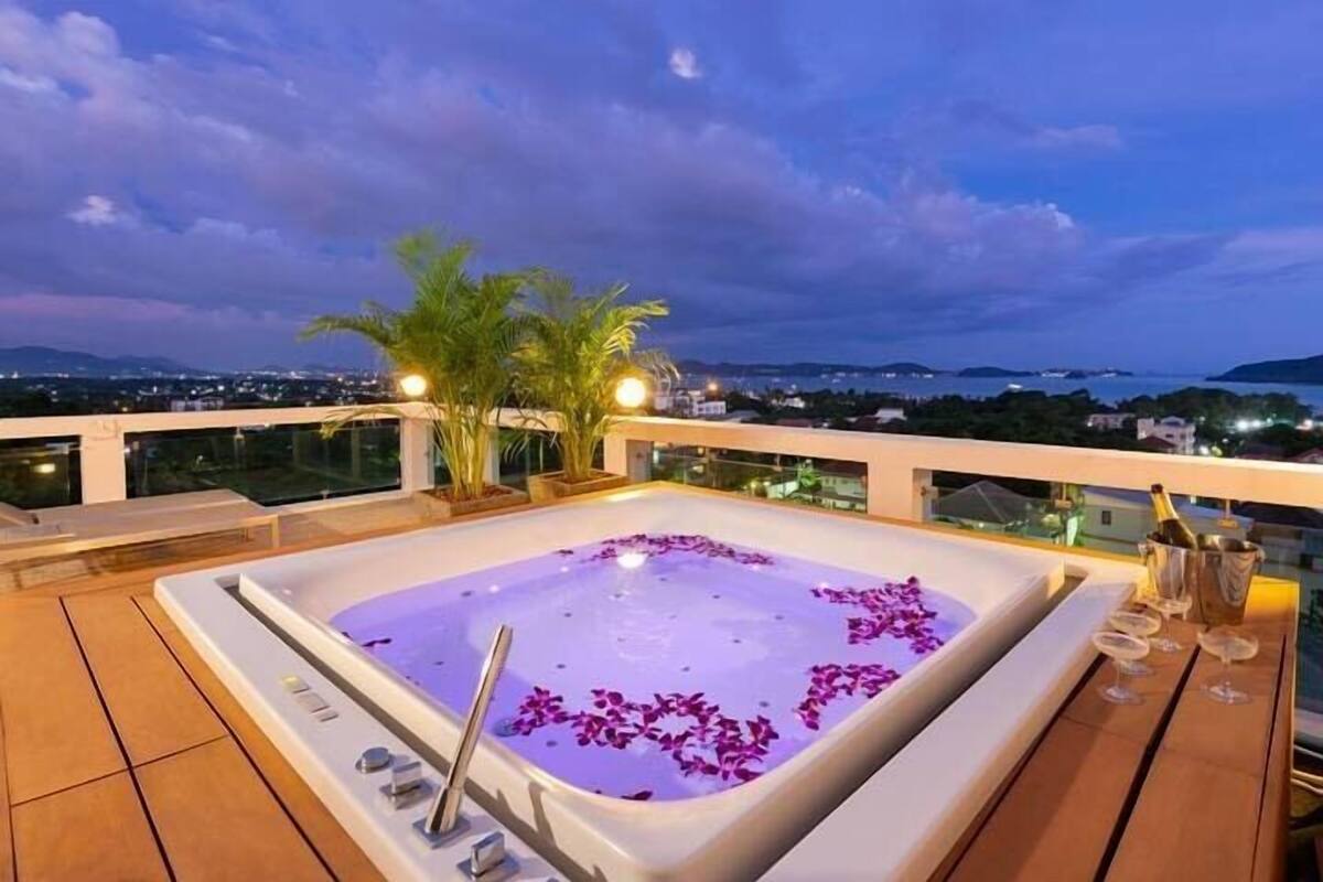 Villa, Balcony | Private spa tub